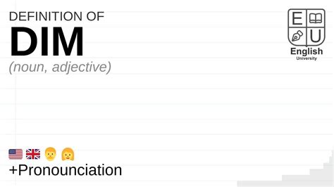 dim thesaurus|dim meaning slang.